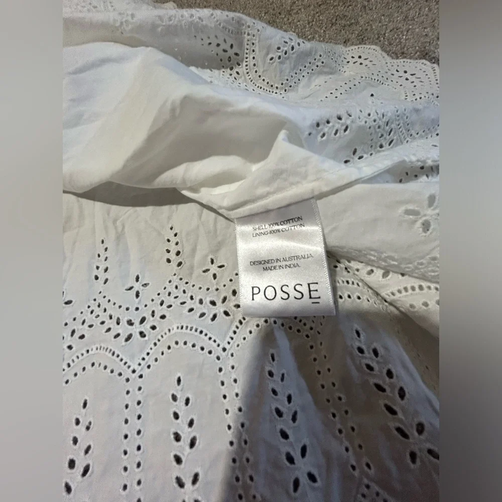 Posse the label Maisie Embroidered Cotton Maxi Dress in white! - Picture 7 of 9